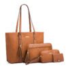 The Leather Tote Collection: A Curated 4-Piece Set for Your Modern Lifestyle