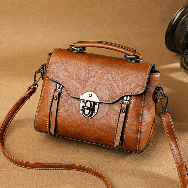Classic Structured Box Bag - Retro Shoulder & Hand Carry