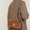 Genuine Leather Baguette Bag - Shoulder & Crossbody Purse