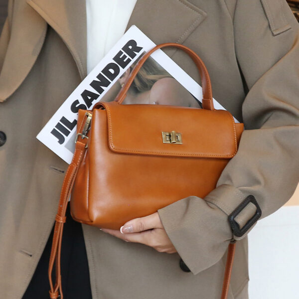 Genuine Leather Handbag & Crossbody Bag - Vintage Shoulder Purse