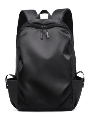 Wholesale Sleek Gray Anti-Theft USB Charging Laptop Backpack