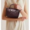 Mini Small Size Braided Luxury Leather Women's top Handle Handbag