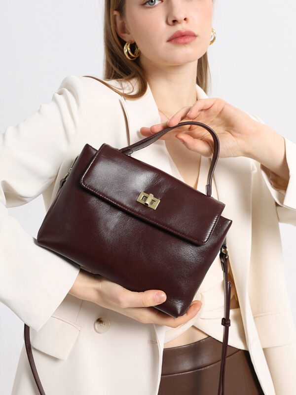 Genuine Leather Handbag & Crossbody Bag - Vintage Shoulder Purse