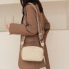 Solid Color PU Square Crossbody Bag - Stylish Shoulder Purse