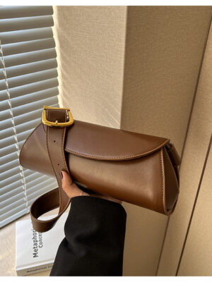 PU leather Crossbody Bag - Edgy Street-Chic Shoulder Purse for Women