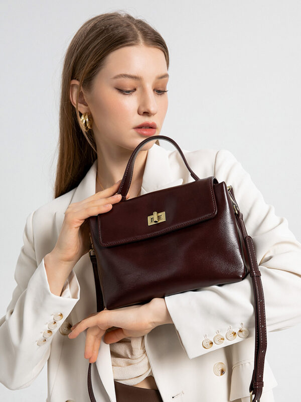 Genuine Leather Handbag & Crossbody Bag - Vintage Shoulder Purse