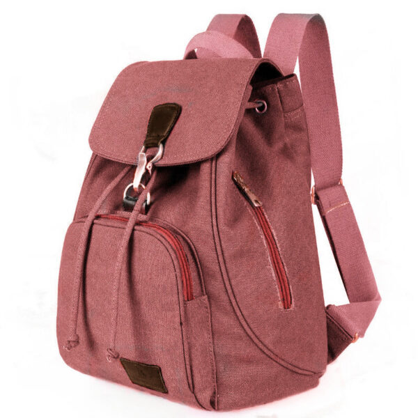 Novella Canvas Backpack: Stylish Vintage Bookbag for Women with a Modern Edge