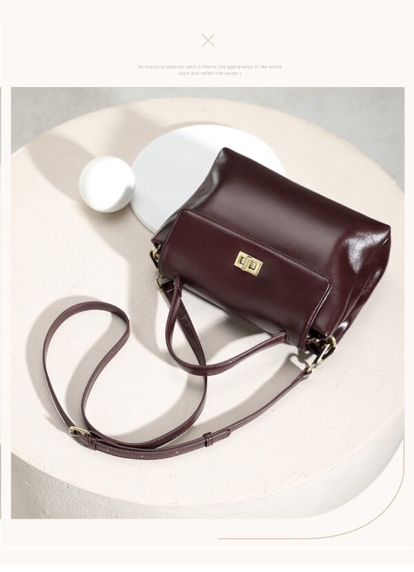 Genuine Leather Handbag & Crossbody Bag - Vintage Shoulder Purse