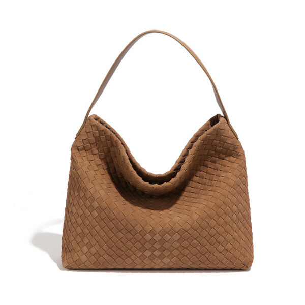 Women's Woven Leather Hobo Bag, Stylish Minimalist Handbag for Everyday Chic
