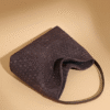 Women's Woven Leather Hobo Bag, Stylish Minimalist Handbag for Everyday Chic