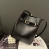 0aa7952e243487535a7d4f5f7a5342d1 Women's Top-Grain Cowhide Leather Bucket Shoulder Bag