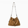 Genuine Sheepskin Drawstring Bucket Bag – Women’s Soft Leather Shoulder Bag
