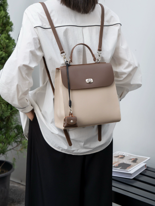 0e5e11888b7a0b3670cf36a890a8c2cc Convertible Split Leather Women’s Backpack Shoulder Bag