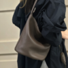 2552b3e8a2de3accf970f350488304ca Women's Large Top-Grain Cowhide Leather Bucket Bag