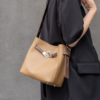 2e1480ce61024dfd932d386e54416af4 Women's Split Cowhide Leather Bucket Shoulder Bag