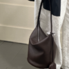 414d35a31da89ac72cf766aaac3e238f Women's Large Top-Grain Cowhide Leather Bucket Bag