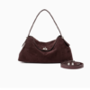 Women's Genuine Leather Shoulder & Crossbody Bag with Clasp Closure