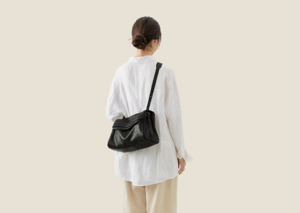 Genuine Leather Hobo Shoulder Bag – Large Capacity Women’s Everyday Bag