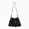 Genuine Sheepskin Drawstring Bucket Bag – Women’s Soft Leather Shoulder Bag