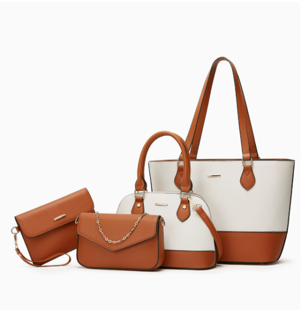 689bc34bb5e18f845bf7320df577cb75 Women's PU Leather Tote Bag with Zipper Closure – 2325