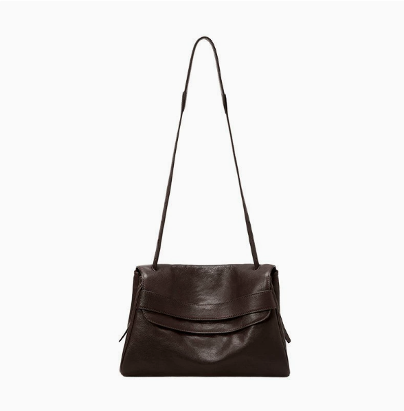Genuine Leather Hobo Shoulder Bag – Large Capacity Women’s Everyday Bag