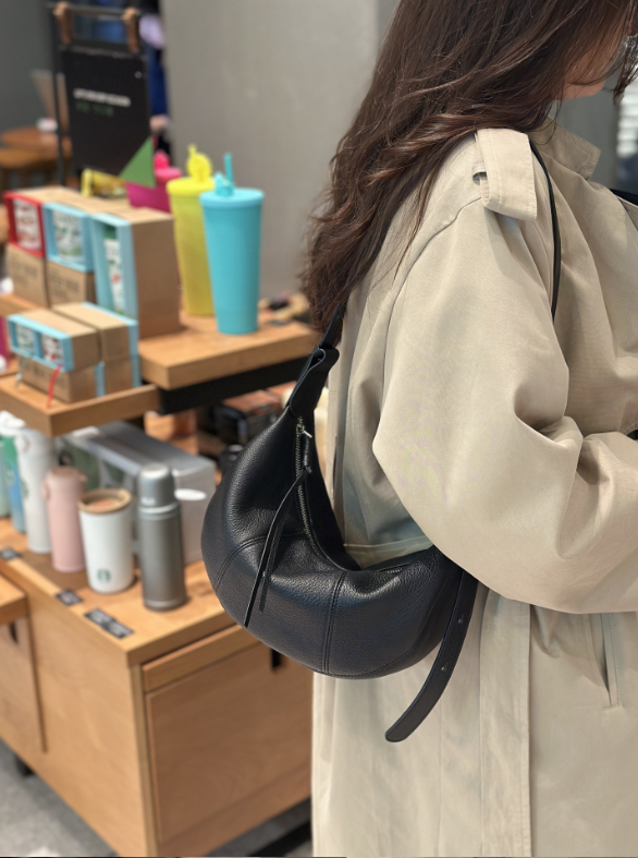 Women's Top-Grain Cowhide Leather Shoulder Bag
