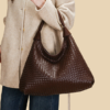 75a6931796817a8337095c2a04ec94d9 Women's Woven PU Leather Hobo Shoulder Bag