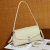 Top Grain Leather Slouch Shoulder Bag – Minimalist Women’s Underarm Handbag