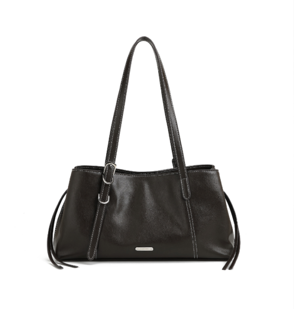 7cab55824f7a0ba51c496f3c5f4170d3 Women's PU Leather Shoulder Bag with Buckle Detail