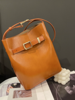 88f6e541c8435dd6293d6390a23d5898 Women's Top-Grain Cowhide Leather Bucket Shoulder Bag