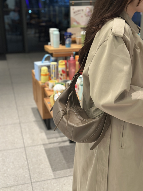 Women's Top-Grain Cowhide Leather Shoulder Bag