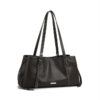 8c8348e88a8ae0664d428f3057856fb9 Women's PU Leather Shoulder Bag with Buckle Detail