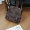 918e831da65dae79eeb7f71d386a4b05 Vintage Suede Cowhide Flap Women’s Backpack
