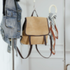 a2b3f58bdd0b3fe85794d5ff547dca7b Vintage Suede Cowhide Flap Women’s Backpack