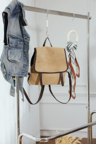 a2b3f58bdd0b3fe85794d5ff547dca7b Vintage Suede Cowhide Flap Women’s Backpack