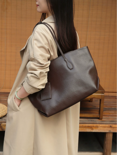 afe7a78725fbace6b36cbe86aed772e9 Top Grain Leather Women’s Work Tote Bag – PYF-911