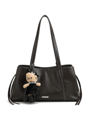 b6f9aa8c722c410972b66d3009b13a2c Women's PU Leather Shoulder Bag with Buckle Detail