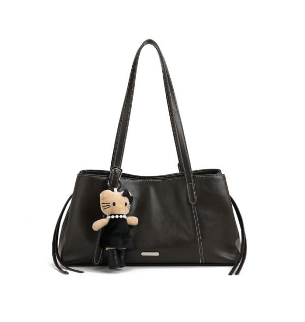 b6f9aa8c722c410972b66d3009b13a2c Women's PU Leather Shoulder Bag with Buckle Detail