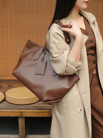 b6fe904d492678577d120a9d839f4663 Top Grain Leather Women’s Work Tote Bag – PYF-911