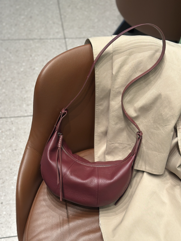Women's Top-Grain Cowhide Leather Shoulder Bag