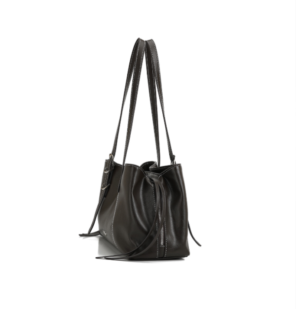 c87bae7e7ff9de6adbbfec1dd7223d12 Women's PU Leather Shoulder Bag with Buckle Detail