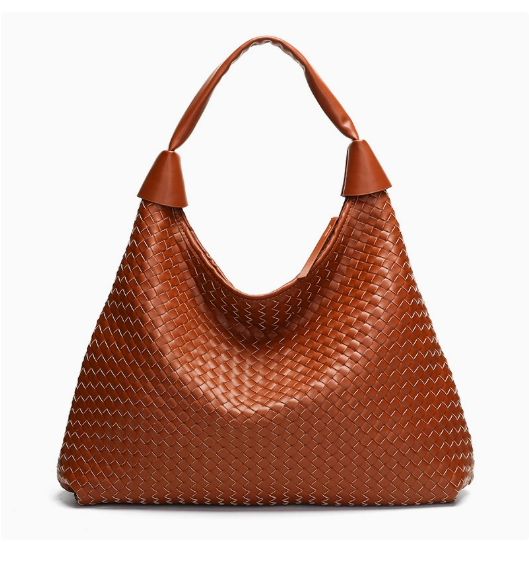 d55e8336f01d0c50b433d338f12cced4 Women's Woven PU Leather Hobo Shoulder Bag