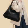 d65a98efb4c9dcb8a1b2470d41dab59c Women's Woven PU Leather Hobo Shoulder Bag