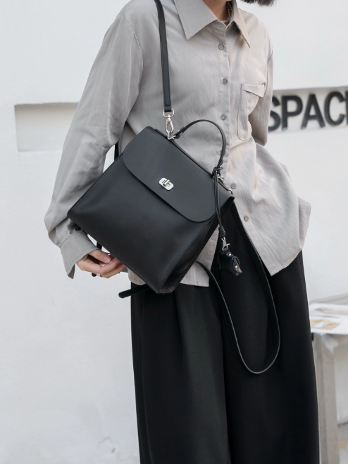 d87cc051c03885d7d3031133b54df9b5 Convertible Split Leather Women’s Backpack Shoulder Bag