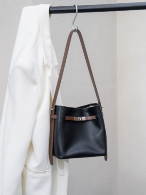 dcd1689252998ff9e4cb7dfcc5bed039 Women's Split Cowhide Leather Bucket Shoulder Bag