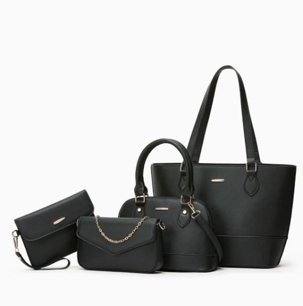 e708b411d75b9a41f7f3a8f3b4a42e8b Women's PU Leather Tote Bag with Zipper Closure – 2325