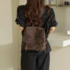 eb4443d8b49f50297f3945c4dd8c62d4 Vintage Suede Cowhide Flap Women’s Backpack