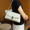 Top Grain Leather Slouch Shoulder Bag – Minimalist Women’s Underarm Handbag