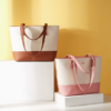 Color-Block Tote Bag for Women 3-Piece Set PU Leather Shoulder Handbag with Tassel Pendant