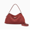 Women's Genuine Leather Shoulder & Crossbody Bag with Clasp Closure